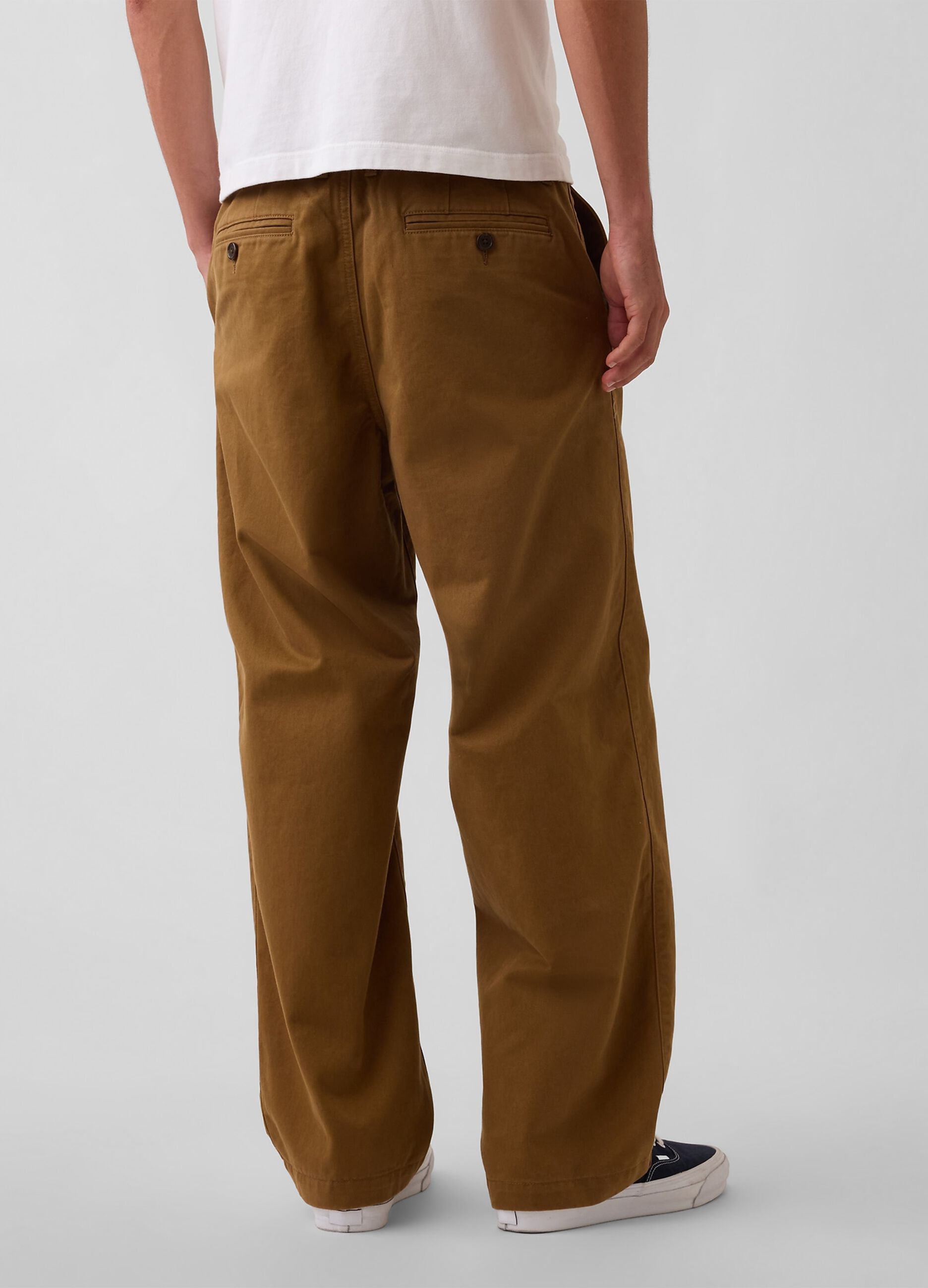 Pantaloni marroni in puro cotone