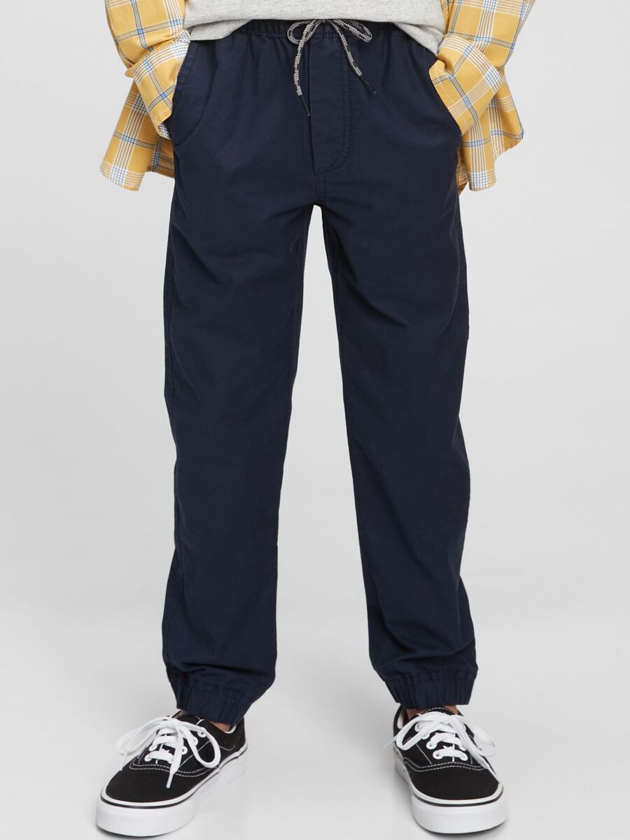 Pantalone jogger con coulisse_0
