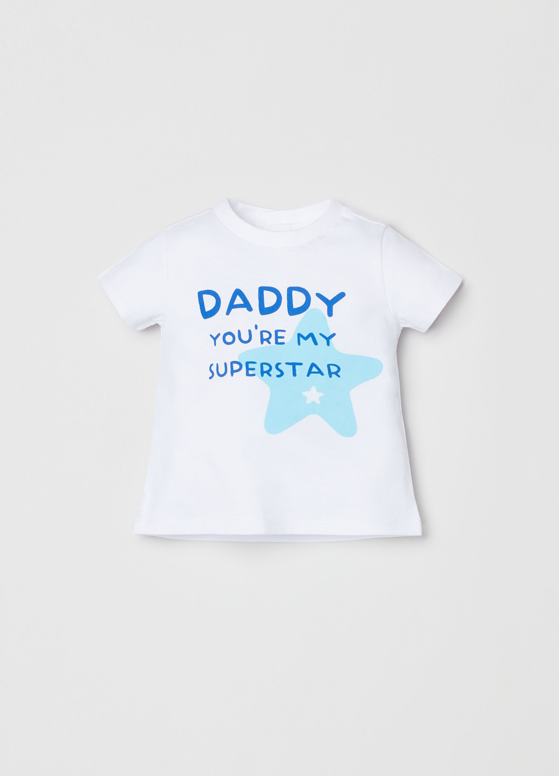 Camiseta de algodón estampado Día del Padre