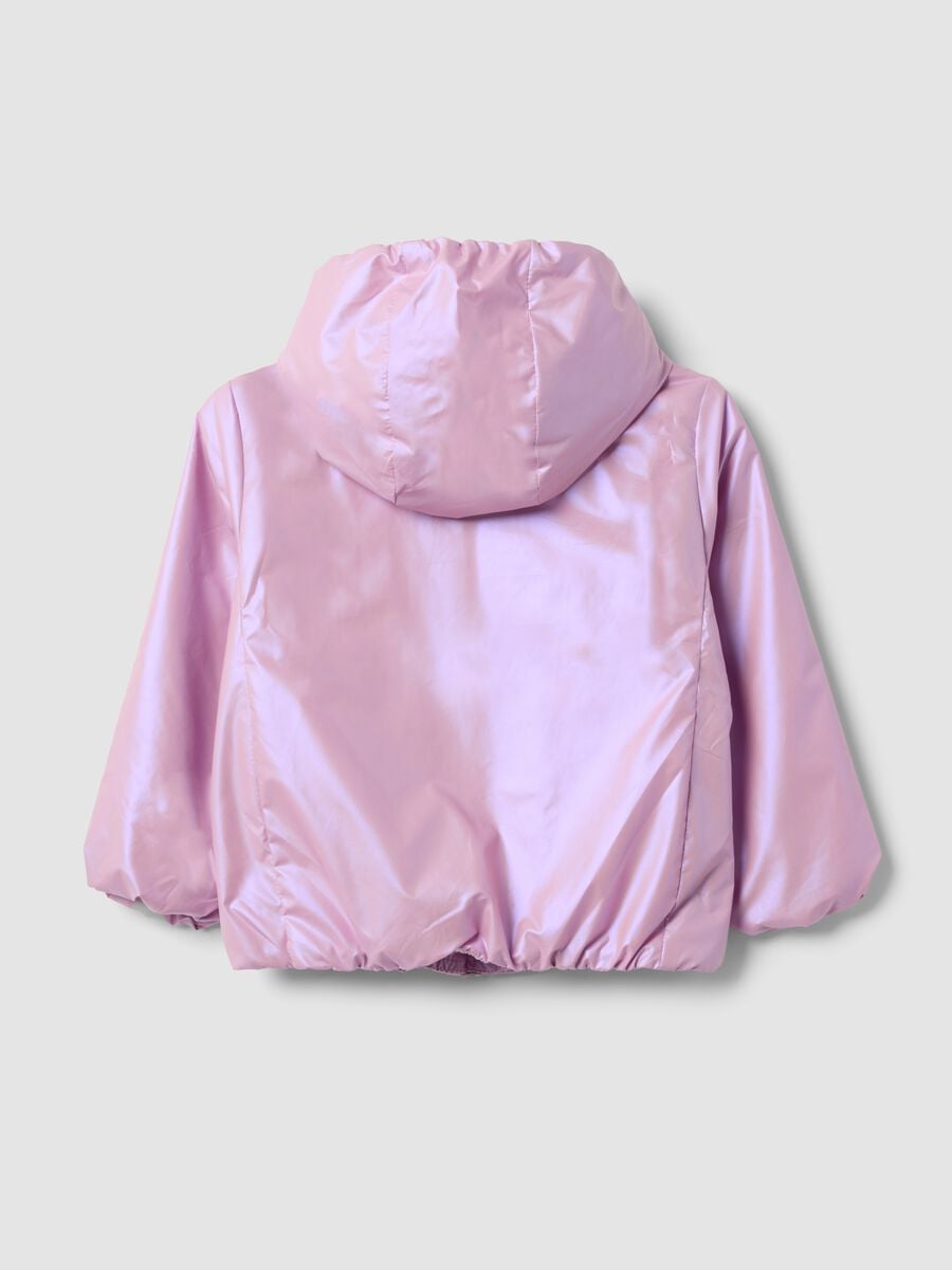 Lightweight pink zip-up hoodie jacket for girls, regular fit_1