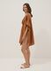 Caftan marron en pur lin_2
