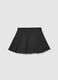 Girls' Black Pleated Skirt, Regular Fit_1