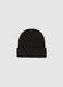 Heavy-knit black beanie_0