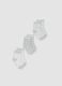 Tripack di calze grigie in cotone organico elasticizzato_0