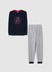 Boys' Pyjama in Multi-Colour Fleece Blend Regular Fit_0