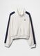 Wei&szlig;e Sweatshirt mit Rei&szlig;verschluss und blauen Details GAP Kids_4