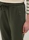 Green stretch cotton trousers with regular fit_3