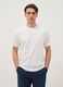 White crew neck pure cotton T-shirt regular fit_1