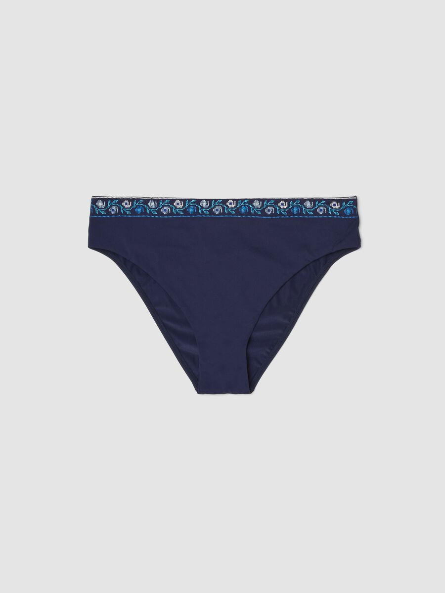 Blue stretch-fabric bikini bottoms_4