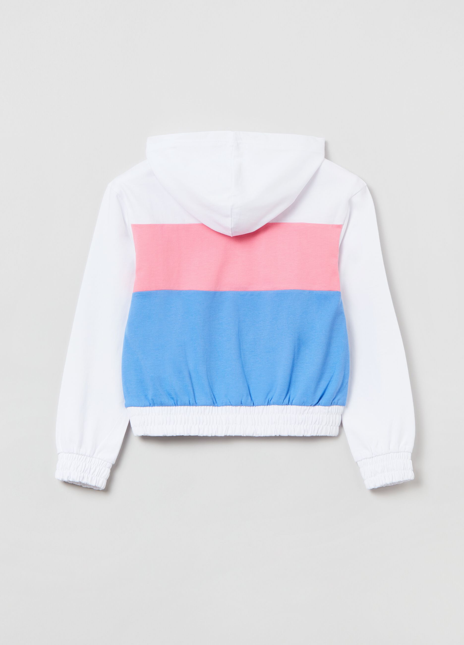 Colourblock sweatshirt with hood