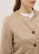 Beige regular fit jacket with front pockets_3