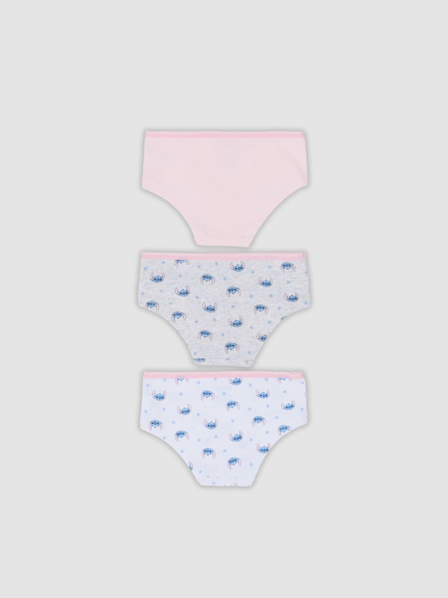 3-pack of multicolour Lilo & Stitch printed organic stretch cotton briefs_1