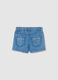Baby girls&rsquo; blue regular-fit shorts in denim_1