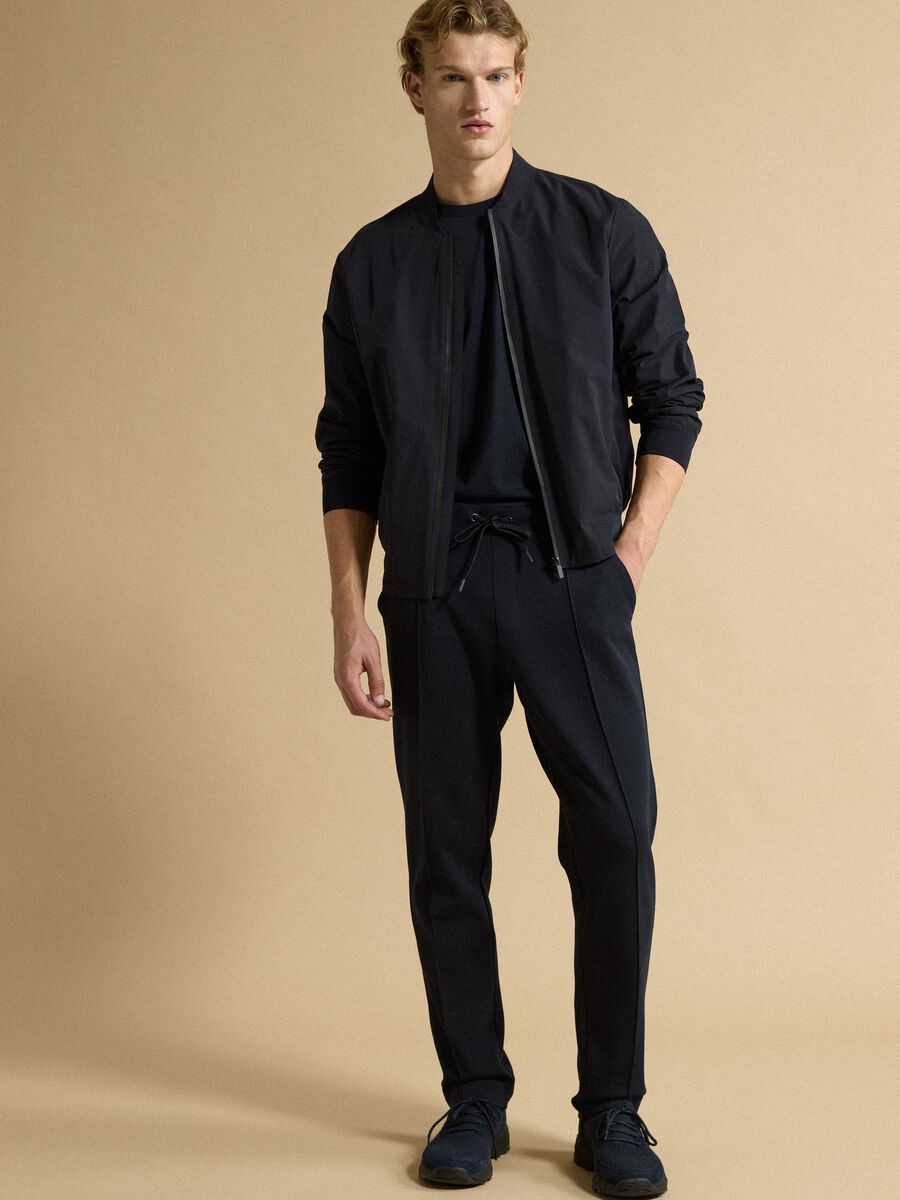 Blue regular-fit zip jacket_2