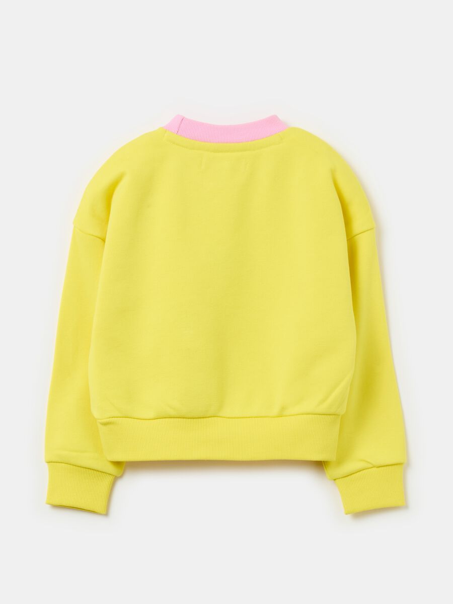 Sweatshirt with lettering application_1