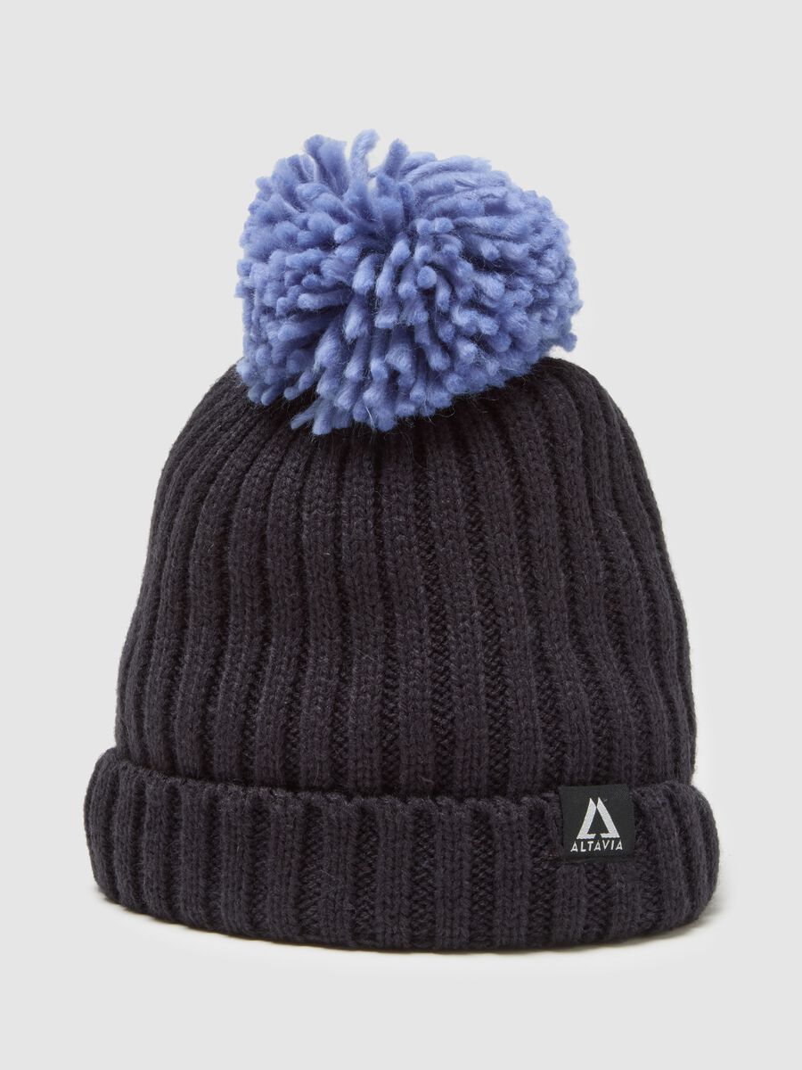 Rib Knit Hat with Pom-Pom ALTAVIA WITH DEBORAH COMPAGNONI_3