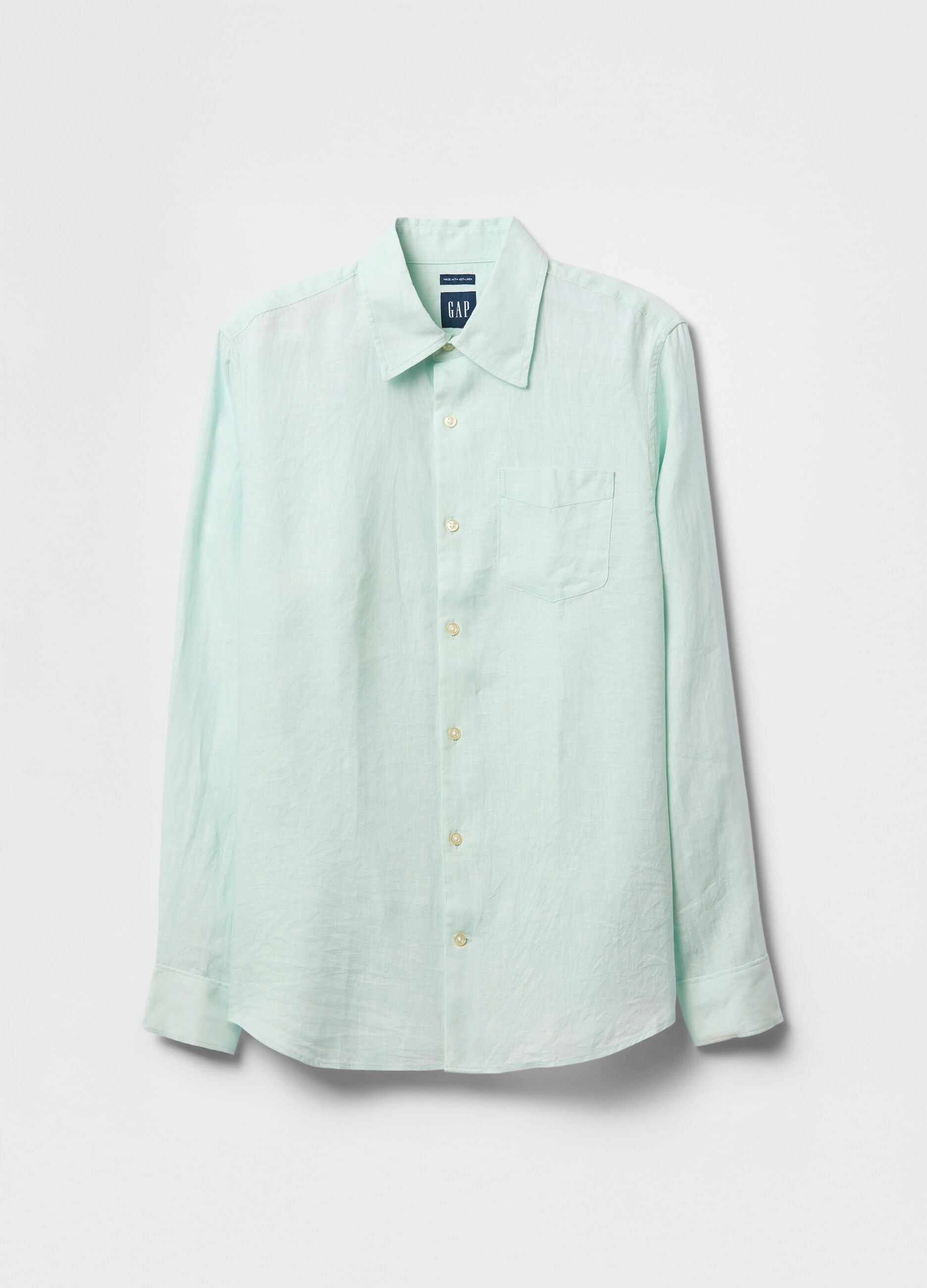 Gap Light Blue Linen Shirt