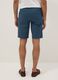 Blue pure cotton regular-fit Bermuda shorts_2