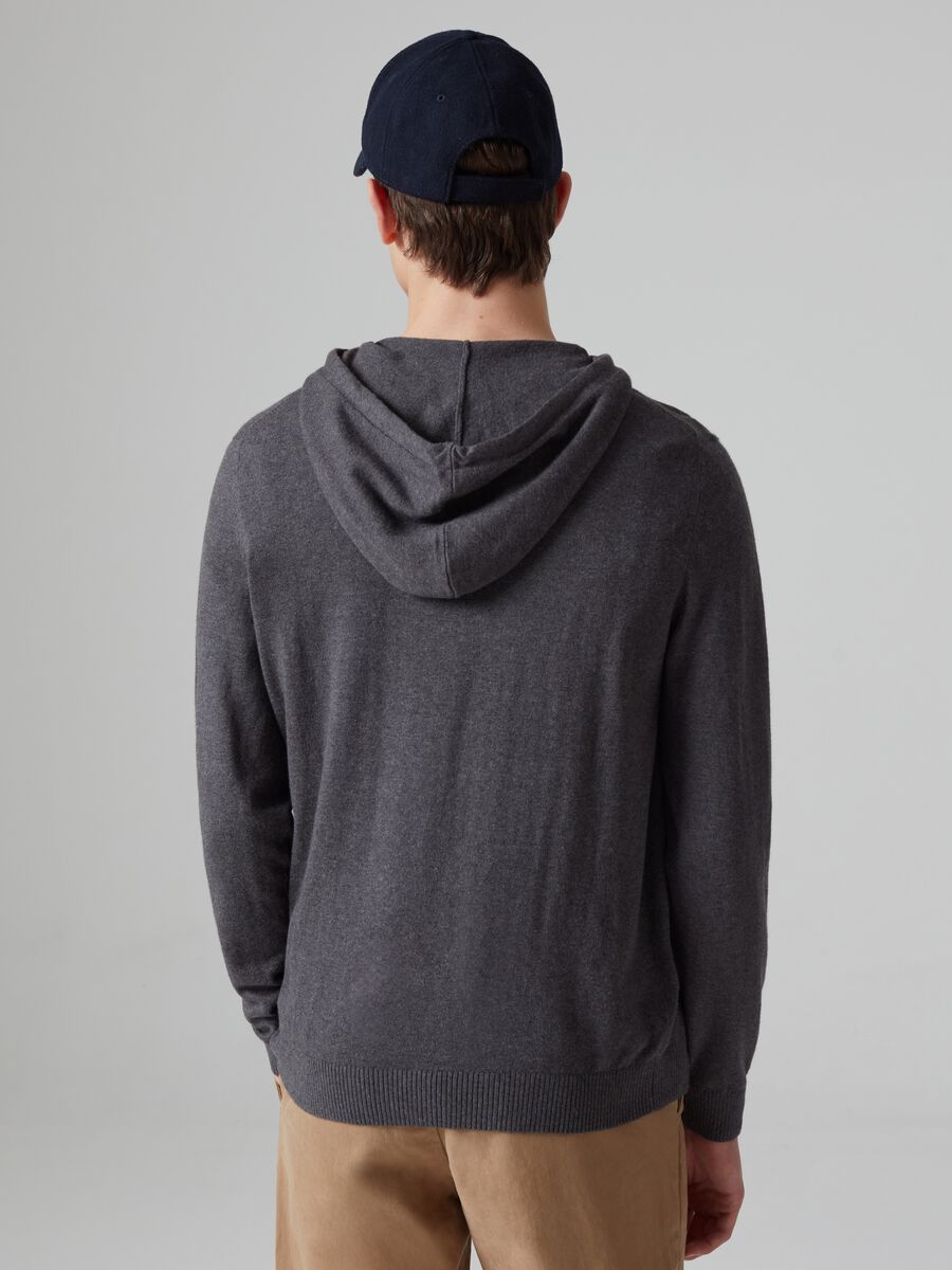 Cotton, silk and cashmere hooded sweatshirt_2