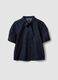 Regular-Fit Jeanshemd aus reiner Baumwolle mit kurzem Arm und Bindeband_4