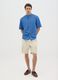Men's blue shirt in cotton blend with regular-fit_0