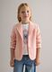 Girl's Regular Fit Pink Blazer_0