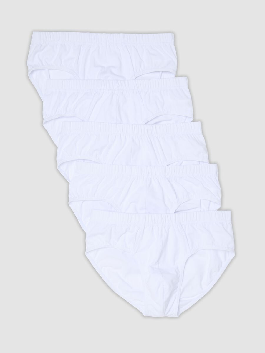 5er-Pack wei&szlig;e Slips aus Bio-Baumwolle_4