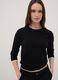 Schwarzes Langarmshirt aus Viskosemischung_0