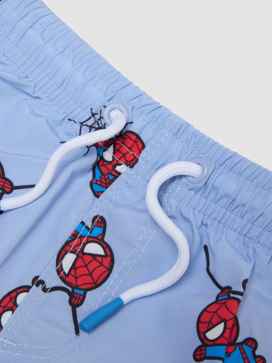 Blue swim shorts with Spidey print_3