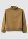 Brauner Baumwollmix-Pullover mit Halbzip_4