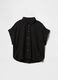 Black cropped linen and viscose shirt from Gap_4