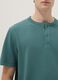 Green short-sleeve regular fit T-shirt with seraphim neck_3