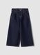 Blue wide-leg jeans in a cotton and lyocell blend_0