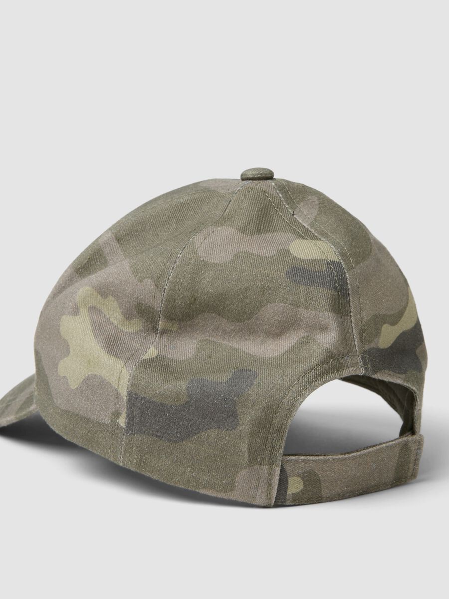 Cappello da baseball in puro cotone multicolor camouflage da bambina_2