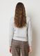 Grey regular fit sweater with cable knit pattern_2