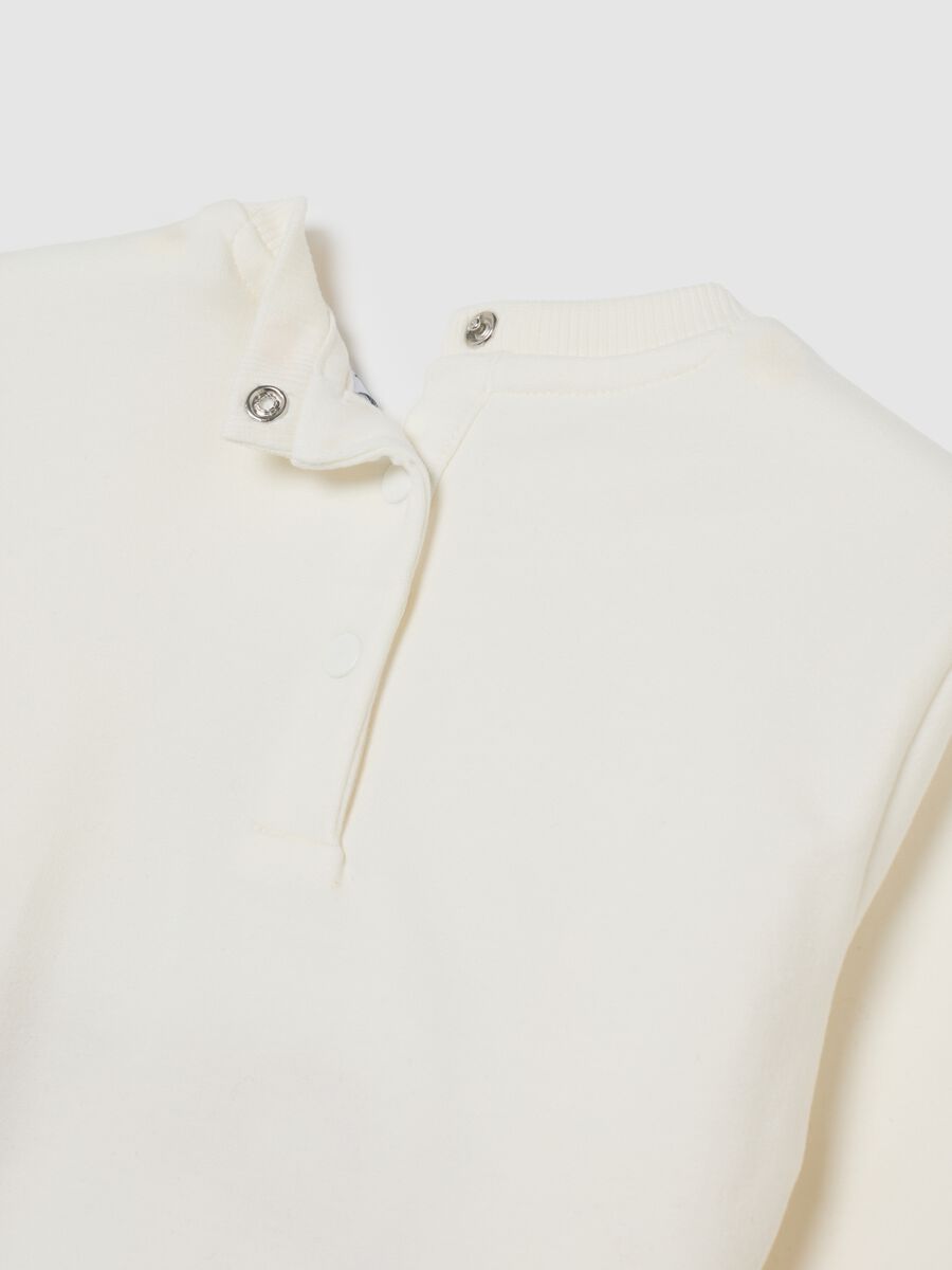 Girls' multicolour cotton tracksuit with print_3