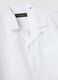 White linen-cotton blend shirt with bowling collar, regular fit_1