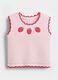 Pure cotton crochet tank top_0