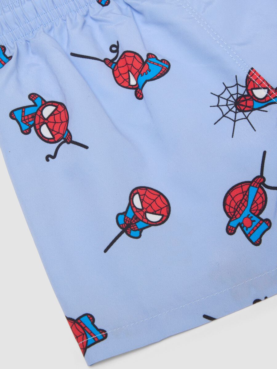 Blue swim shorts with Spidey print_2