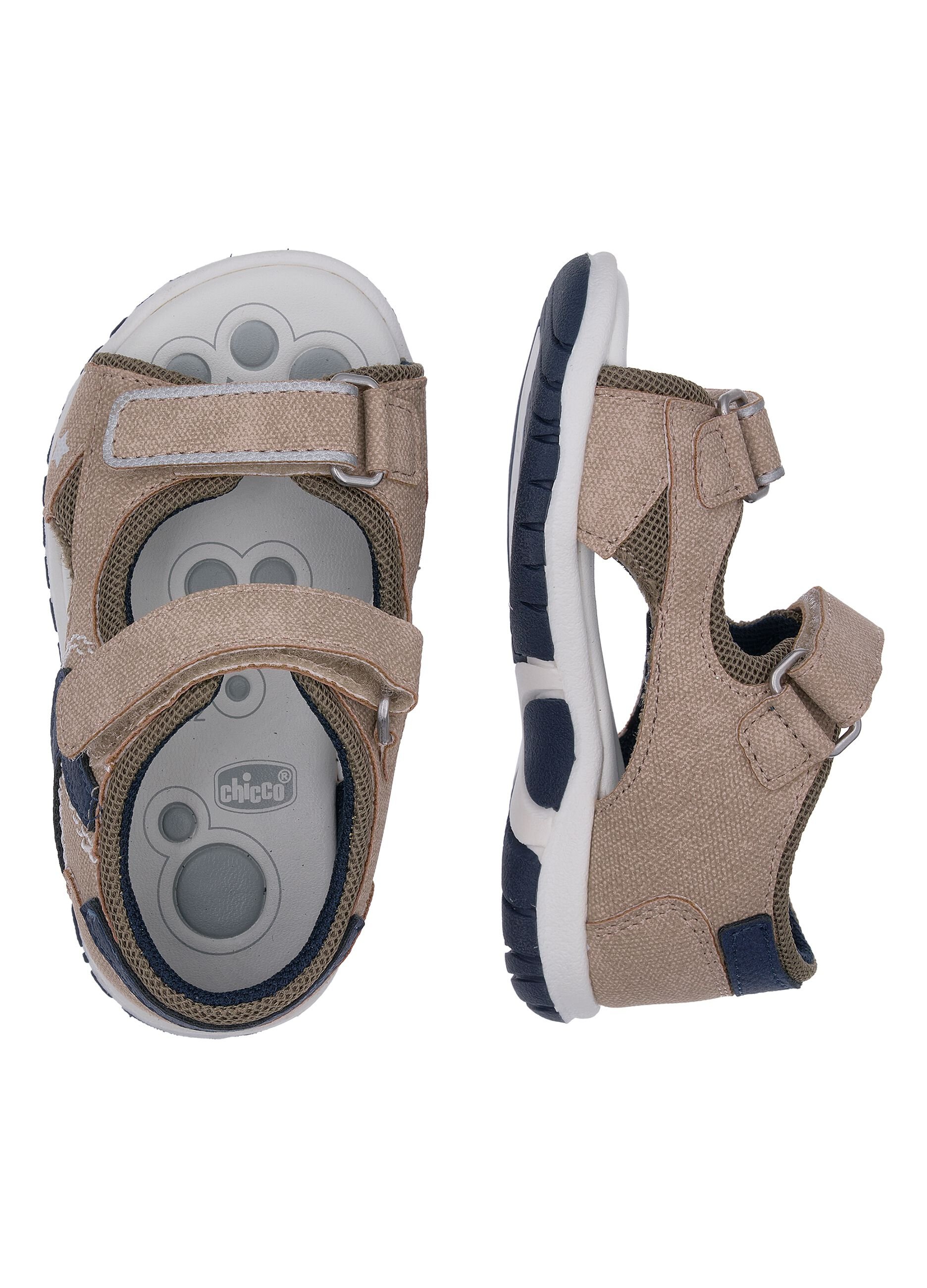 Multicolour sandals with velcro closure for children