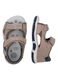 Multicolour sandals with velcro closure for children_1