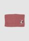 Pink knitted neck warmer with Minnie embroidery_0