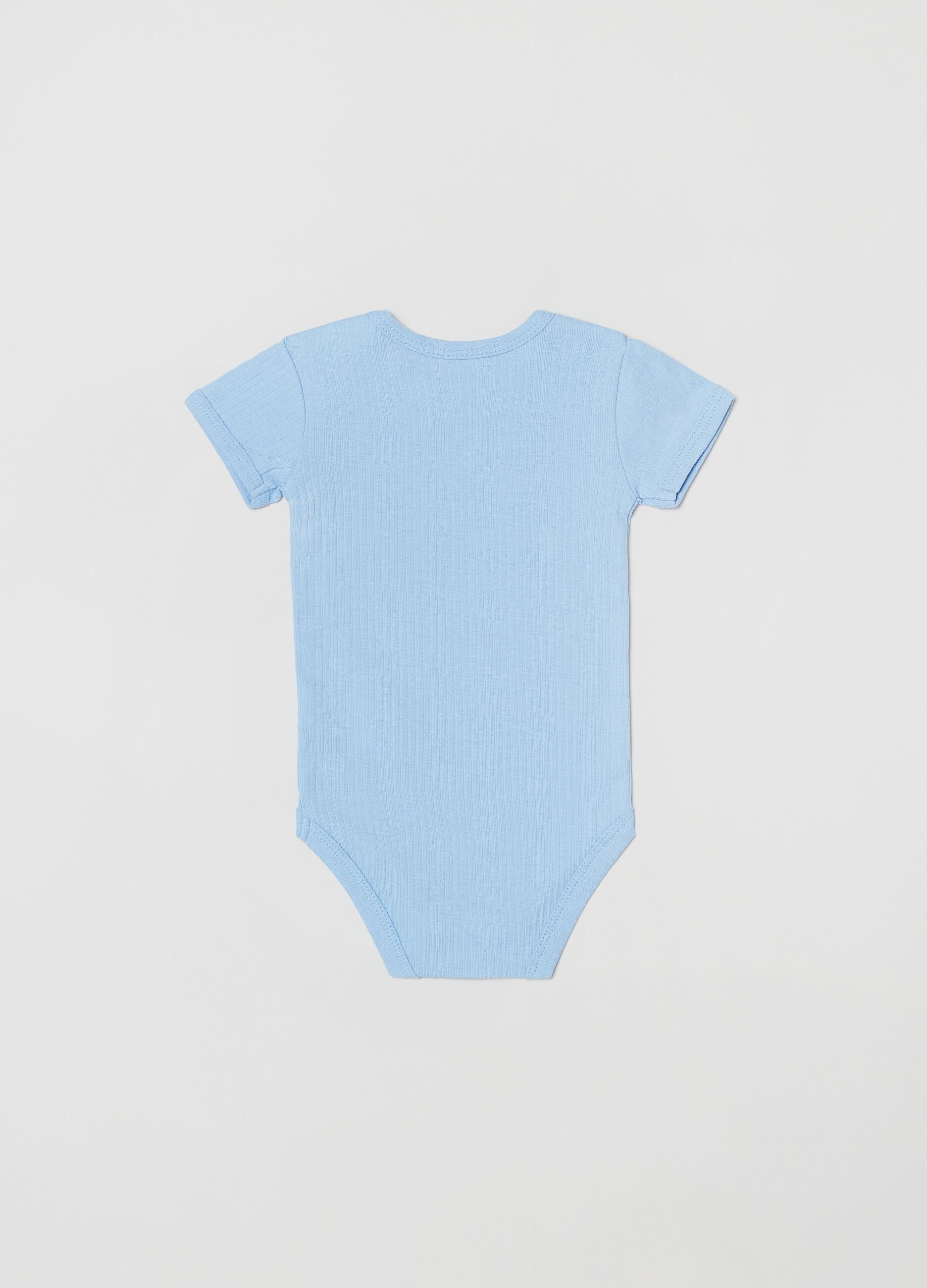 Two-pack ribbed cotton bodysuits