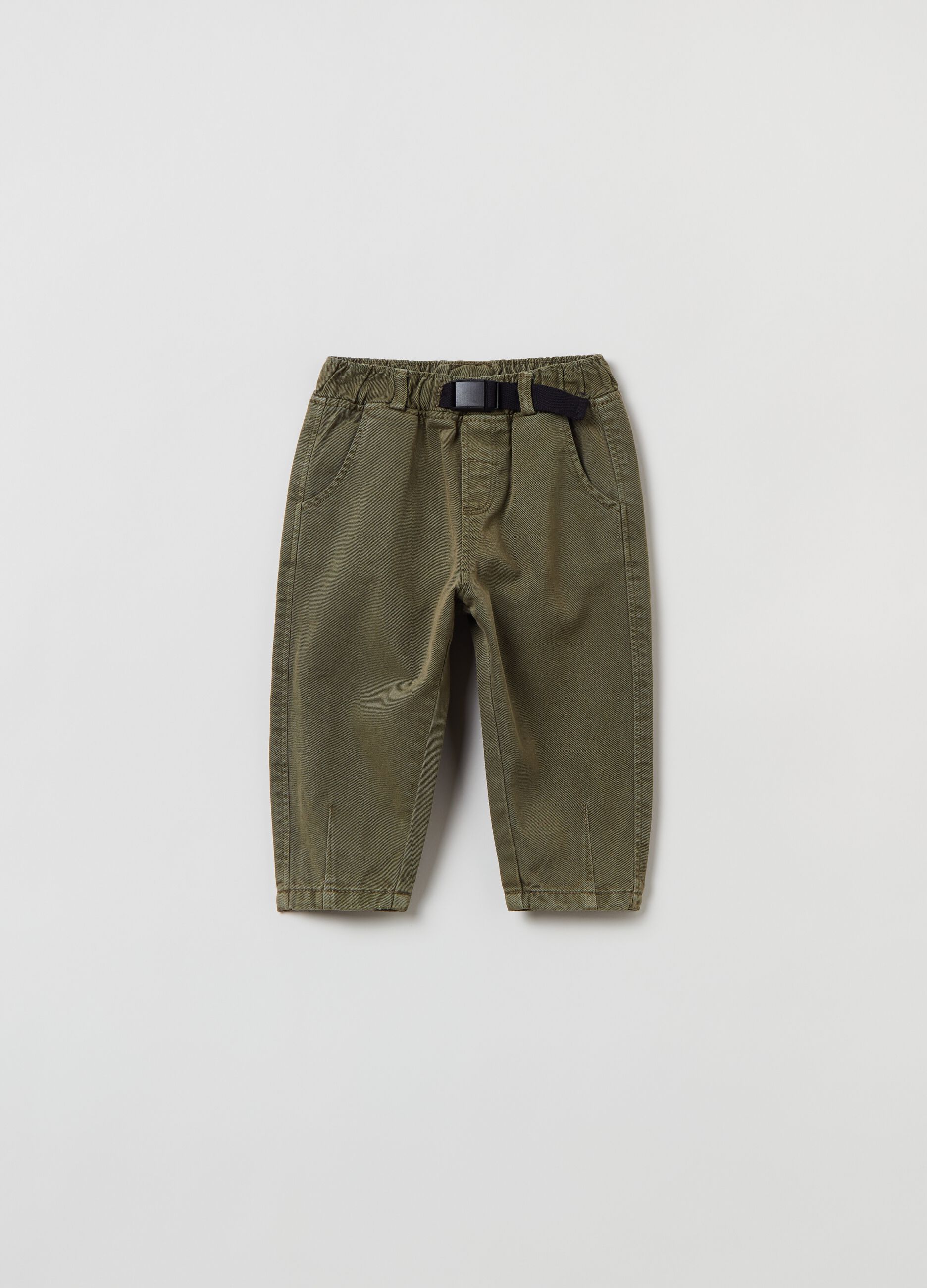Trousers in cotton and Lyocell_0