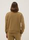 Brauner Baumwollmix-Pullover mit Halbzip_2