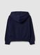 Blue pure cotton hooded sweatshirt_1