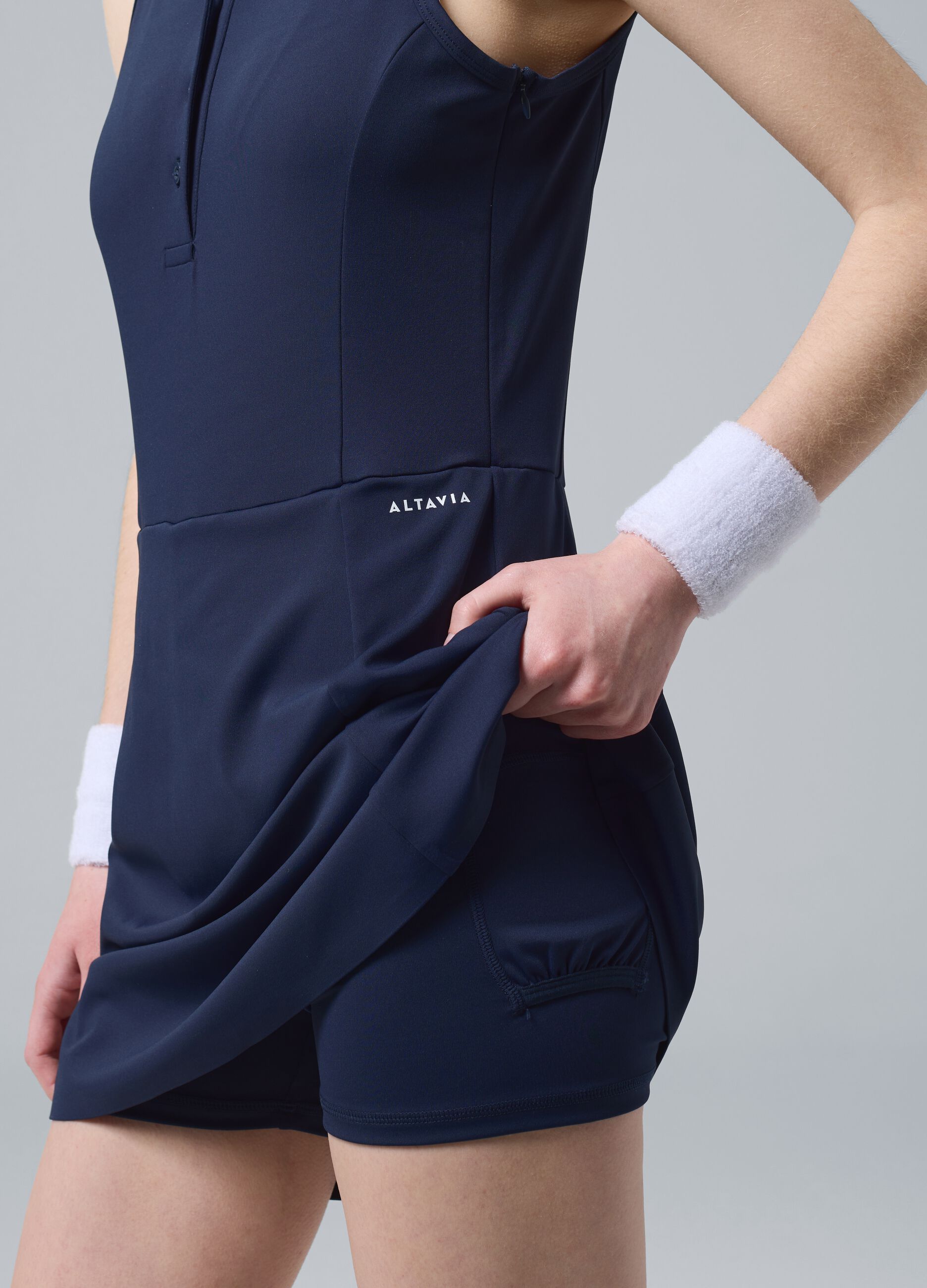 Blaues Sportkleid ALTAVIA COURT aus elastischem Funktionsmaterial