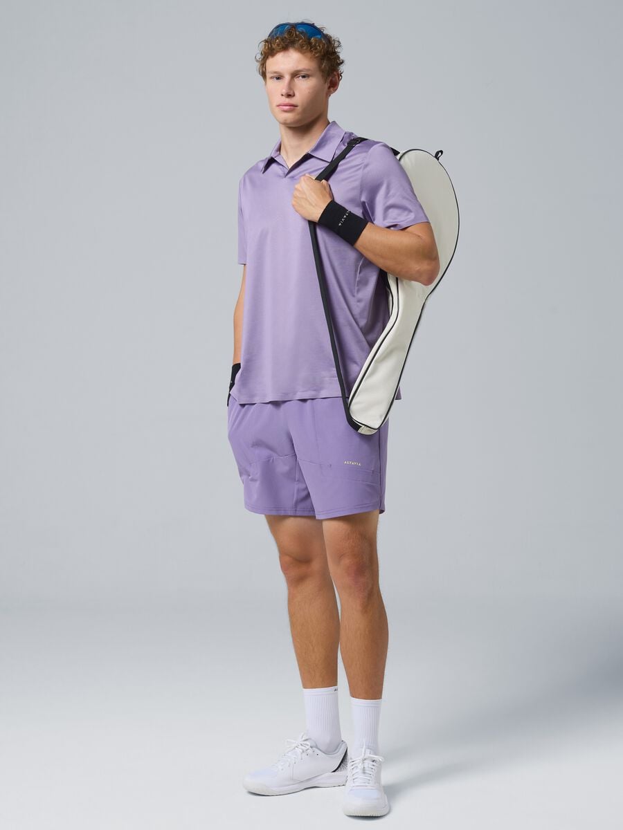 Purple ALTAVIA COURT sports shorts in stretch fabric_0