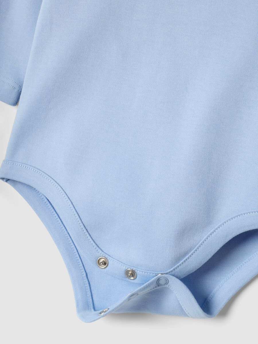 2-pack blue and orange organic cotton bodysuits with Chip and Dale print_2