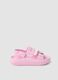Sandali rosa con stampa a righe_0